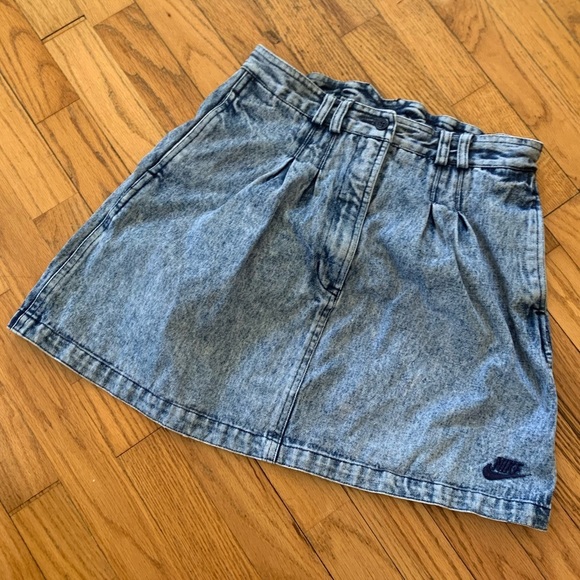 Nike Dresses & Skirts - RARE vintage Nike Andre Agassi jean skirt 1980s
